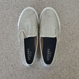 Sperry Gold Seaside Perforated Sneaker
